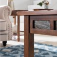thumbnail image 6 of Leick Home 10058 Rustic Slate Tile Coffee Table with Shelf, Rustic Oak, 6 of 17