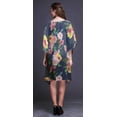thumbnail image 4 of Bimba Watercolor LadiesÂ&nbsp;KaftanÂ&nbsp;Holiday Loungewear Midi Dress Beach Coverup-4X-5X, 4 of 5