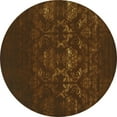 thumbnail image 1 of Ahgly Company Indoor Round Oriental Turquoise Blue Industrial Area Rugs, 5' Round, 1 of 4