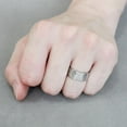 thumbnail image 5 of No Plating Stainless Steel Ring with AAA Grade CZ in Clear for Women Style DA345, 5 of 5