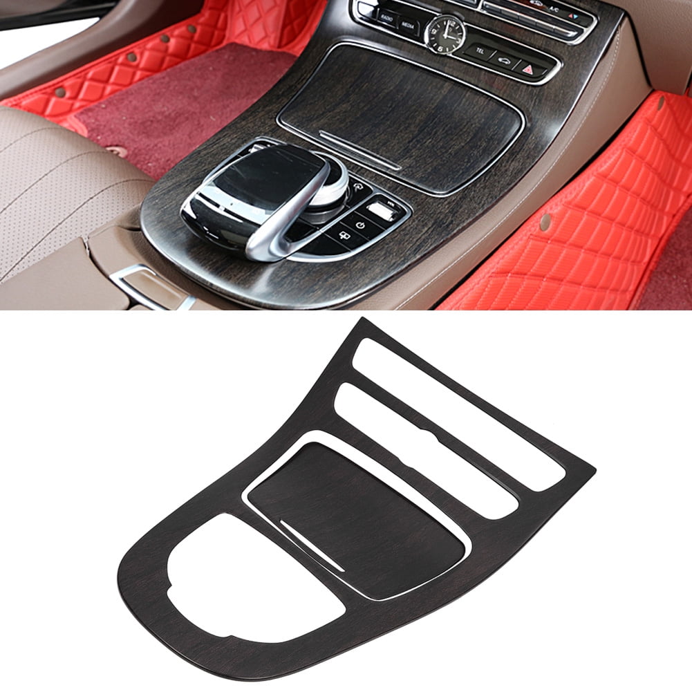 Carbon Style Center Console Gear Shift Panel Cover Trim For Benz E ...