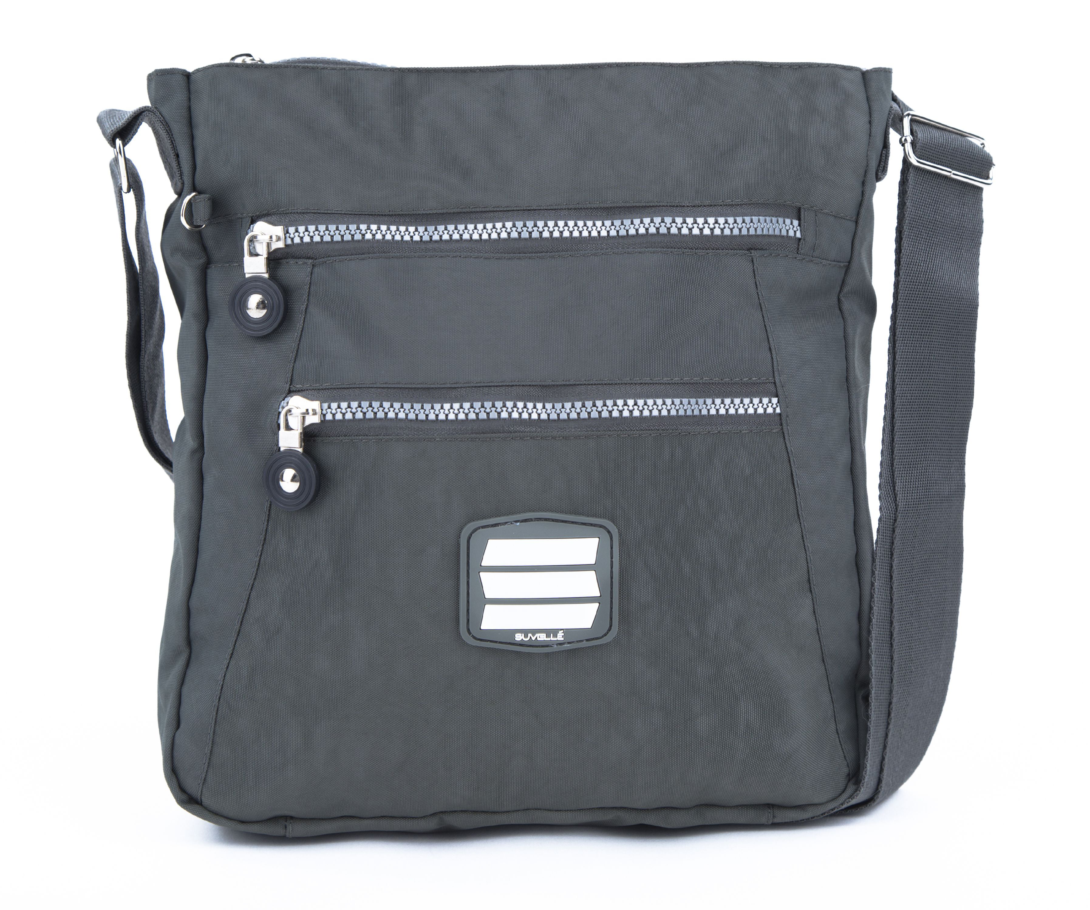 Suvelle Lunch Travel Crossbody Shoulder Handbag Bag Multi Pocket Nylon Purse NEW 