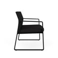 thumbnail image 2 of Pemberly Row Causeuse de Réception Moderne en Tissu, Noir/maison Ouverte, Noir, 2 of 5