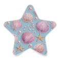 thumbnail image 2 of Star Night Light Auto On/Off Plug-in Wall Light with Light Sensor Warm White LED for Home Party Seashells and Pearls Pattern, 2 of 6