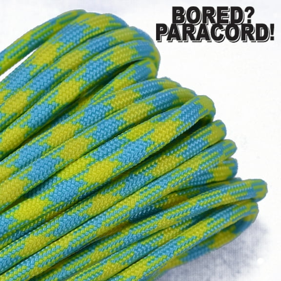 Bored Paracord Brand 550 lb Type III Paracord - Tropical 50 Feet