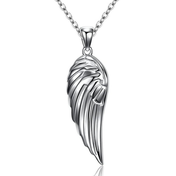 Kaletine Guardian Angel Wings Pendant Necklace Sterling Silver 925 Adjustable Cable Chain 16in+2in Extender