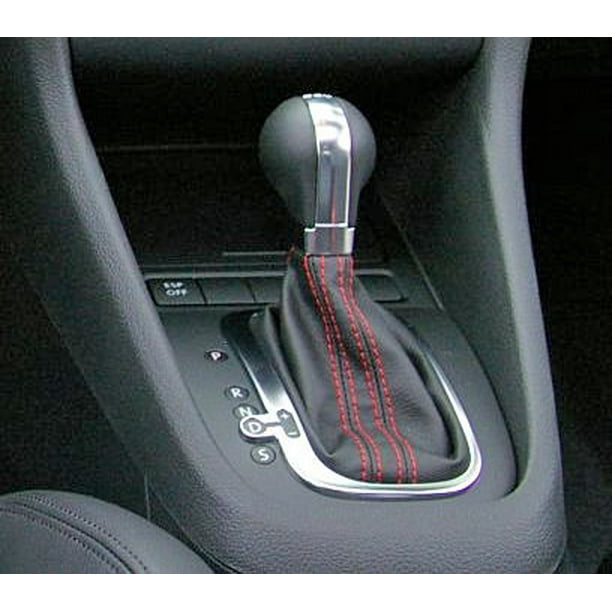 Genuine Volkswagen OEM MK6 GTI DSG Shifter Black With Red Stitching