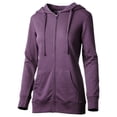thumbnail image 2 of Ma Croix Womens Premium French Terry Zip Up Hoodie Cotton Face Hooded Sweatshirts, 2 of 4