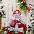 thumbnail image 5 of Fasiaou 1 Packs Christmas Tree Pendants Ornaments Santa Claus Snowman Doll Hanging Decorations for Xmas Party Home Office Holiday Decoration Cloth Figurine Gift, 5 of 6