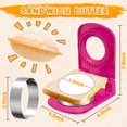 thumbnail image 2 of Cortador y sellador de sándwiches GLSY Round sin corteza para niños, 2 of 7