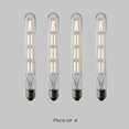 thumbnail image 1 of LED 60W Equivalent Clear Filament, 2700K, T30 Edison Base E26, 600LM, CRI90, Dimmable LED Light Bulb (4-Pack), 1 of 2