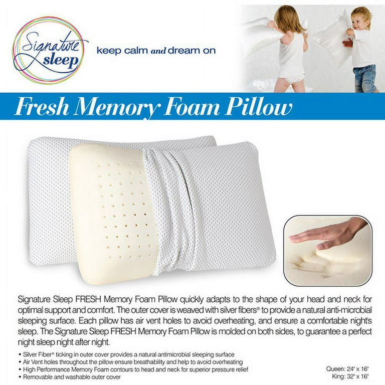 Signature collection hotsell memory foam pillow