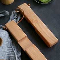 RENACLIPY Anti-Slip Kitchen Pot Holders Wood Light Brown 1 Set