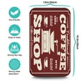 thumbnail image 5 of Coffee Mat, Coffee Vintage Red Pattern Coffee Bar Mat for Coffee Station Accessories and Organizer, Absorbent Dish Drying for Kitchen Counter, Coffee Bar Decor Coffee Machine Mat 19.5x12in, 5 of 7