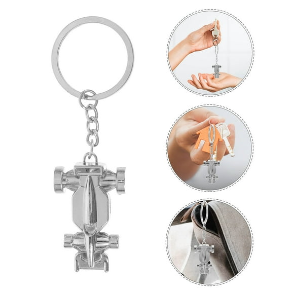 MLINS Racing Car Keychain Car Charm Alloy Car Pendant Key Ring Bag Hanging Ornament for Backpack Purse