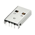 thumbnail image 3 of Conector USB PCB Tipo A 2.0 Macho Jack 90 Grados Inserción Recta 10 Pcs, 3 of 4