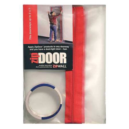 Zipwall Zds Clear Dust Barrier Door 3 Ft X 7 Ft