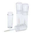 thumbnail image 4 of 3 x Botellas de brillo de de plástico vacías Tubo de tubo de brillo de con cepillo Envases cosméticos 02 Salvador Tubo cosmético de botella de brillo de labios, 4 of 10
