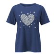 thumbnail image 4 of New & Trending Uooqdmx Graphic Tees for Women, Floral Tops for Women, Beach Vacation Clothes for Women, Short Sleeve T Shirt Round Neck Loose Soft Top, Plus Size Tops for Women, White XXL, 4 of 4