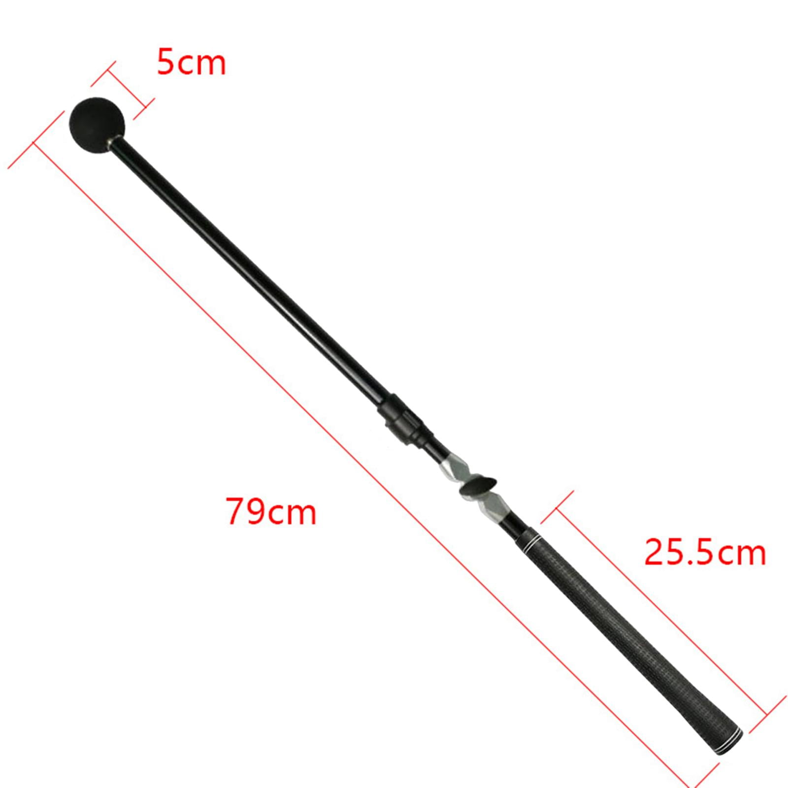 DimyFew Golf Swing Trainer Retractable Position Grip Left Right Handed Extendable Swing bBlack