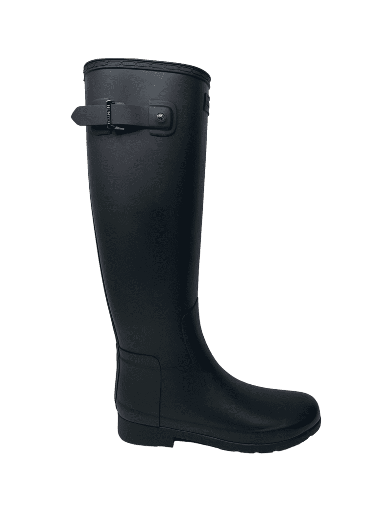HUNTERハンターORIGINAL REFINED BOOTS Hunter Tall Insulated Women's Original Refined Black Rubber