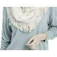 thumbnail image 3 of INC International Concepts Women's Solid Raschel Loop Scarf White Size Regular, 3 of 3
