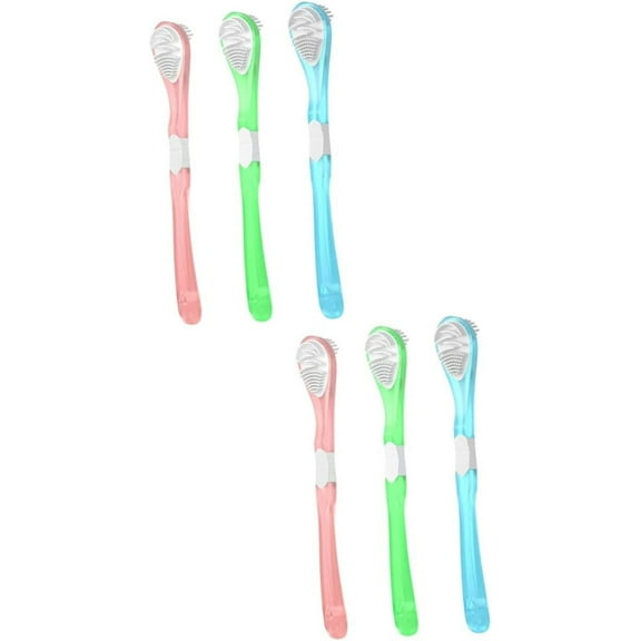 6 Pcs Tongue Cleaning Brush Hand Tools Cleaning Scraper Household Cleaner Tough Scraper Multitools Baby Tongue Cleaner Pp Tongue Scrapers Tongue Scrubber Tongue Brush for Adults
