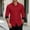 ♂446-Red, variant on REZUOFI Mens Solid Long Sleeve Button Down Shirt Turndown Collar Casual Loose Fit for Daily Work