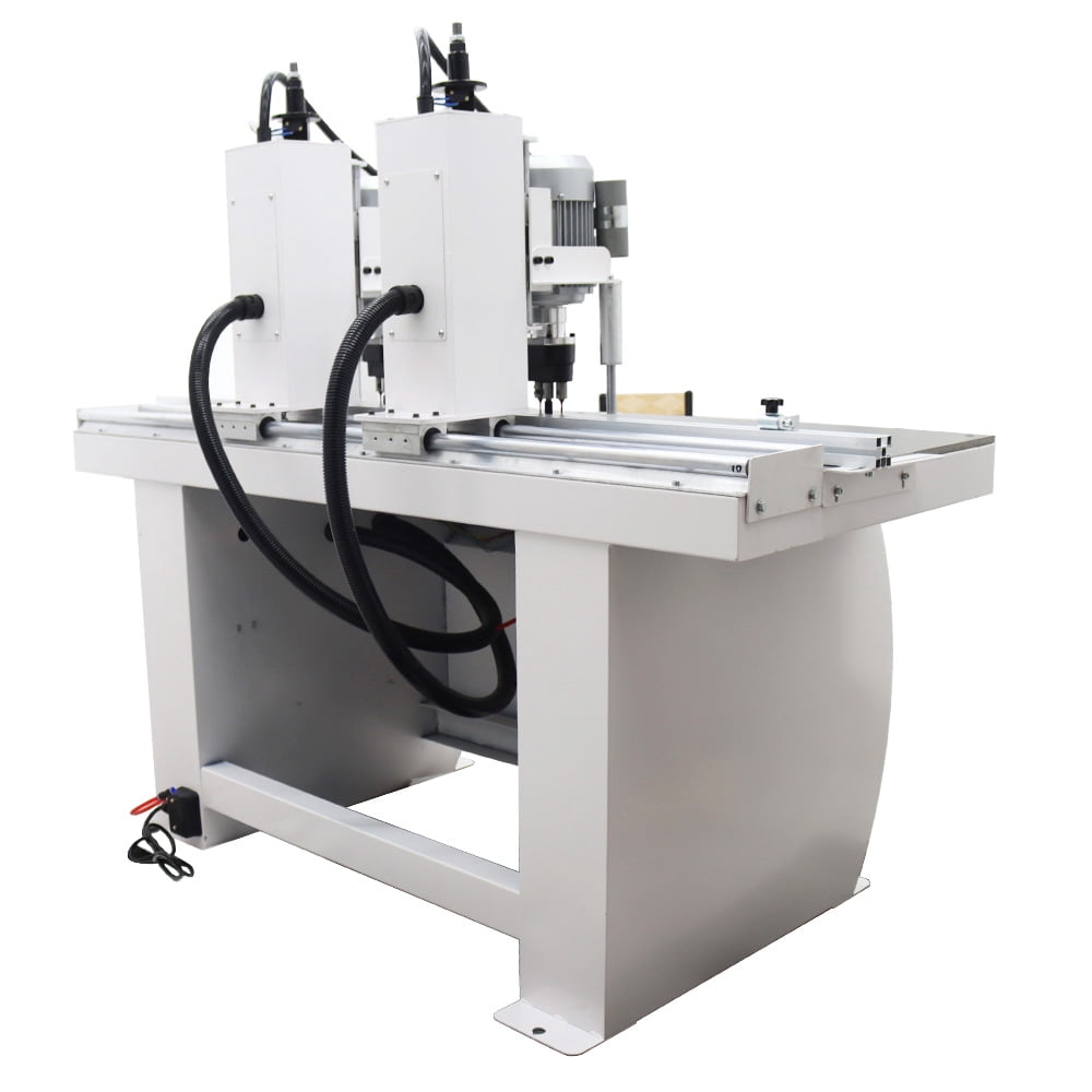 Double Station Woodworking Hinge Drilling Machine Pneumatic Hinge Boring Press Machine φ35mm & φ3mm Drill Bit