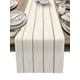 thumbnail image 1 of Tapete de mesa Vandarllin, algodón blanco marfil, 33 x 183 cm, 1 of 9