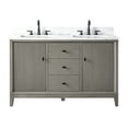 thumbnail image 2 of Vanity Art 54" Bathroom Vanity with Sinks and Engineered Marble Top, Freestanding Storage Cabinet with 2 Drawers, 2 Shelves and 1 Flip Down Tray, 2 of 8