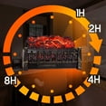 thumbnail image 2 of Electric Fireplace Log Set Heater, 21 Inch, with Remote Control, 8H Timer, Realistic Flame, 2 of 6