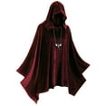 thumbnail image 2 of EDFBUYKRS Female Long Sleeve Hoodie Cape Women Hollween Cloak Fashion Solid Hooded Coat Matching Sweatshirt Outerwear Garment Xl, 2 of 6