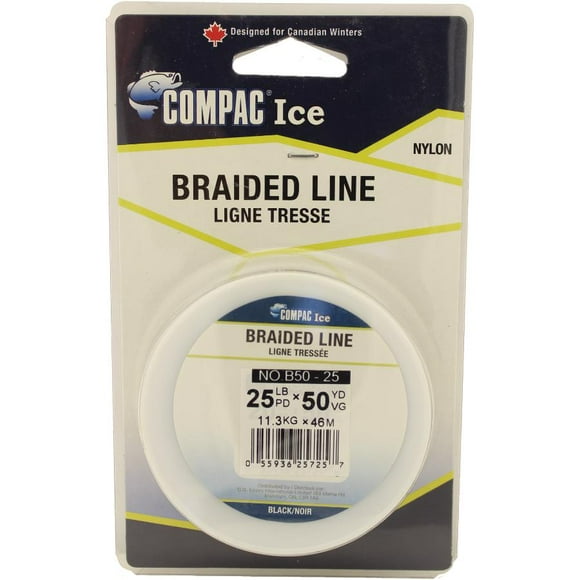 25lb 50yd Braided Ice Fishing Line
