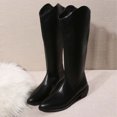 thumbnail image 6 of YUNAFFT Women's Boot Clearance, Women's Winter Elegant Knee High Boot Black Brown High Tube Flat Heels Shoes, 6 of 6