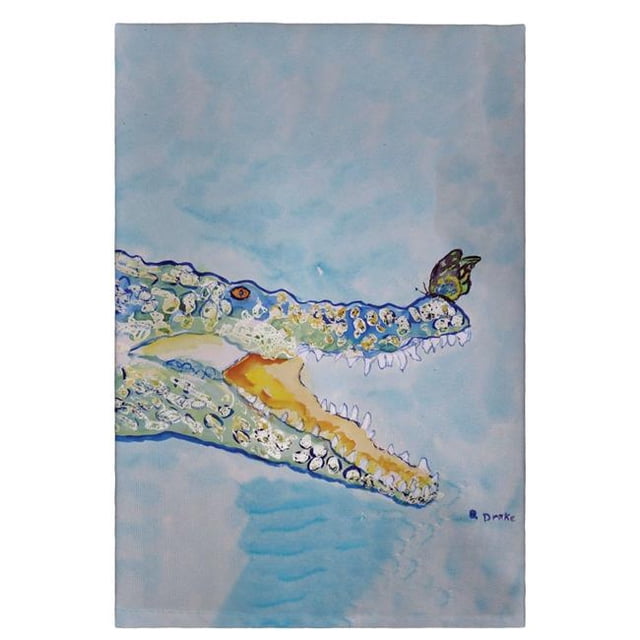 Betsy Drake GT548 Croc & Serviette d'Invité de Papillon - 20 x 20 Po.