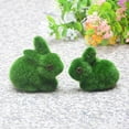 thumbnail image 2 of D-GROEE 2PCS Easter Bunny Decorations Spring Home Decor Plastic Bunny Figurines Desktop Ornament, 2 of 8
