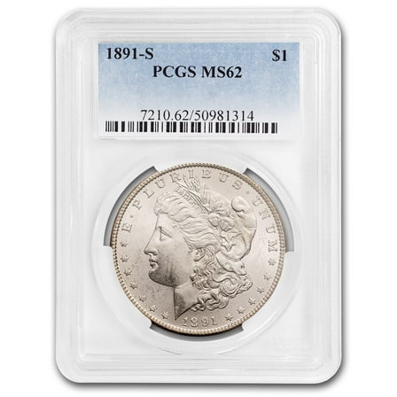 1891-S Morgan Dollar MS-62 PCGS