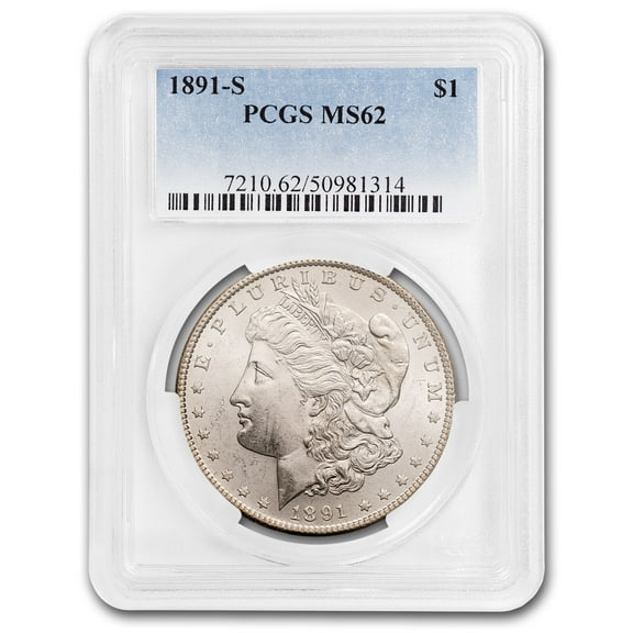 1891-S Morgan Dollar MS-62 PCGS