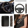 thumbnail image 5 of XYZCANDO Jungle Mushroom Trash Can Lipstick Cover Handbrake Cover Fender Cover Seat Belt Cover Steering Wheel Cover Armrest Cover Car Cushion Cover Car Coasters Keychain Comfortable, 5 of 7