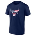 thumbnail image 2 of Men's Navy Chicago Bulls Flag Logo T-Shirt, 2 of 3