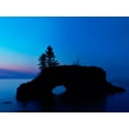 thumbnail image 2 of McLoughlin, James 32x25 White Modern Wood Framed Museum Art Print Titled - Lakescape XI, 2 of 4