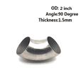 thumbnail image 2 of 2pcs 2 "OD 90  degree Tight 201SS Mandril Bend Tube Codo Inoxidable, 2 of 8