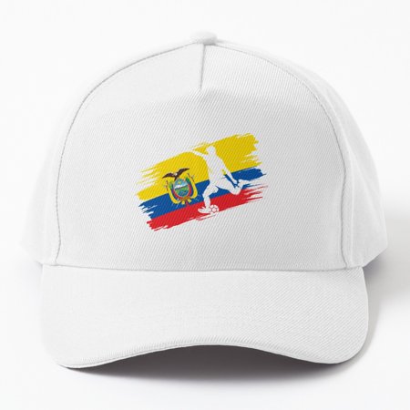 Jahat Ecuador Flag Football Soccer Fan Jersey Cap Baseball Cap, Hats For Men, Gift For Him
