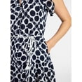 thumbnail image 5 of Time and Tru Women's Cotton Double Cloth Midi Dress with Short Flutter Sleeves, Sizes XS-XXXL, 5 of 5