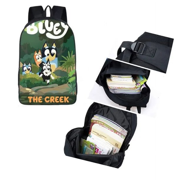 Bloy Dog Children's Leisure Load Reduction Large Capacity Printed Backpack for Primary School Students