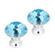 thumbnail image 5 of 2 pomos de cristal de 30 mm para puerta, con un solo orificio, para armario, cajón, color azul cielo., 5 of 6