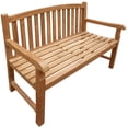 thumbnail image 4 of Teak Wood Buenos Aires Oval Outdoor Patio Bench, 4 Foot, 4 of 4