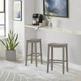 thumbnail image 4 of Hillsdale Fiddler 30" Wood Transitional Bar Stool in Gray Finish, 4 of 4