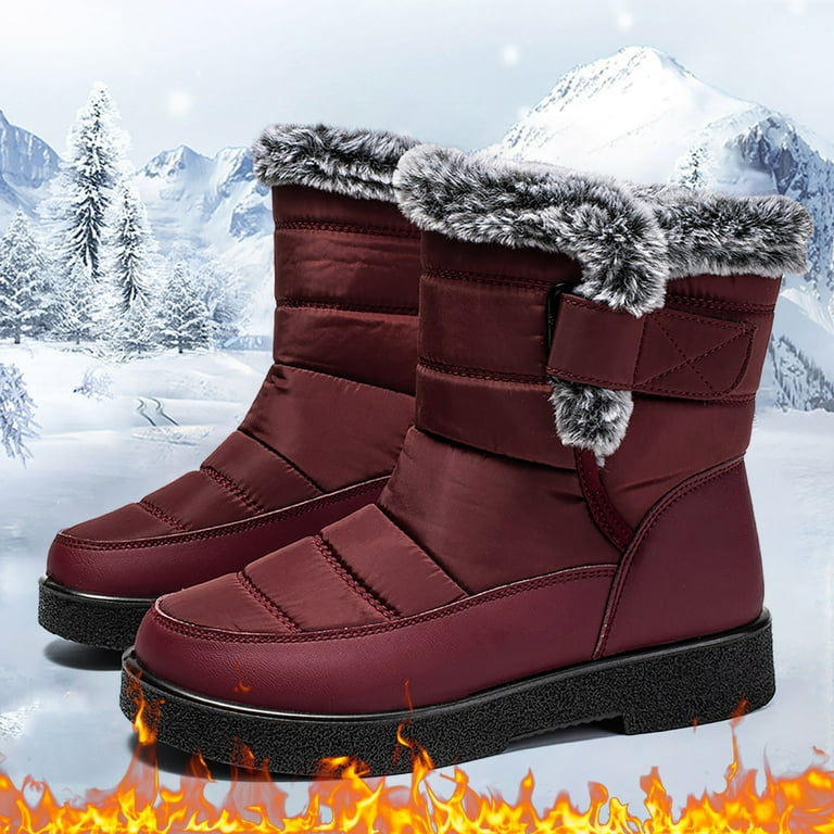 Gyexs Womens Snow Boots Waterproof Winter Snow Boots Lightweight